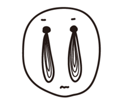 Crying face sticker #15755406