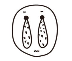 Crying face sticker #15755407