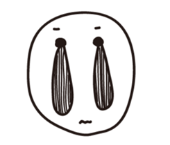 Crying face sticker #15755409