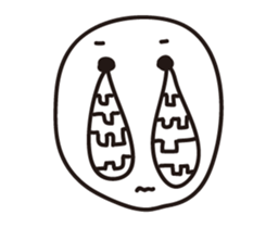 Crying face sticker #15755432