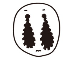 Crying face sticker #15755433