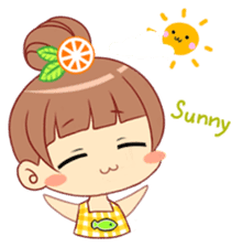 Summer Time of Little Lovely Happy Girl sticker #15755899