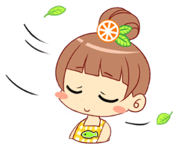 Summer Time of Little Lovely Happy Girl sticker #15755910