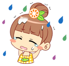 Summer Time of Little Lovely Happy Girl sticker #15755926