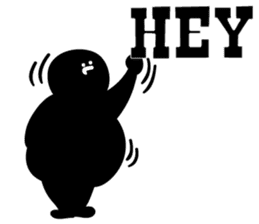 "HEY!" BLK man sticker #15757534