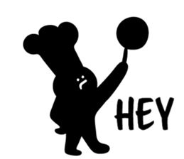 "HEY!" BLK man sticker #15757537