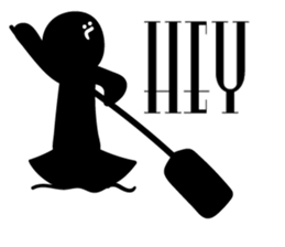 "HEY!" BLK man sticker #15757556