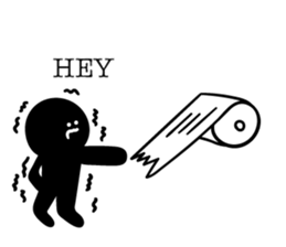 "HEY!" BLK man sticker #15757557