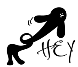 "HEY!" BLK man sticker #15757561