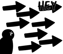 "HEY!" BLK man sticker #15757563