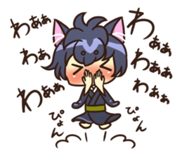 Cheerful dog boy sticker #15758278