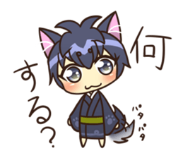 Cheerful dog boy sticker #15758283