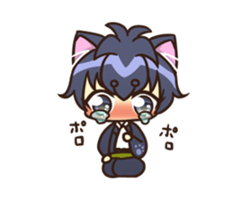 Cheerful dog boy sticker #15758299