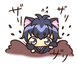 Cheerful dog boy sticker #15758302