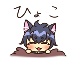 Cheerful dog boy sticker #15758303