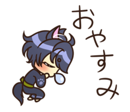 Cheerful dog boy sticker #15758311