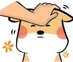Pat on Cookie's head sticker #15758359