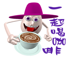 3D Egg Country Part3: Humor Hello sticker #15758442