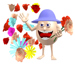 3D Egg Country Part3: Humor Hello sticker #15758480