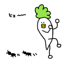 Bird and vegetables sticker #15760418
