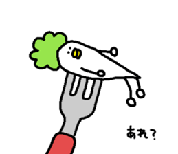 Bird and vegetables sticker #15760425