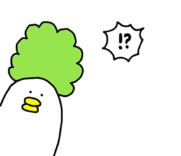 Bird and vegetables sticker #15760430