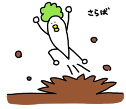 Bird and vegetables sticker #15760431