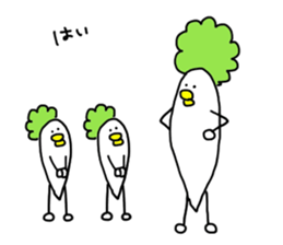 Bird and vegetables sticker #15760432