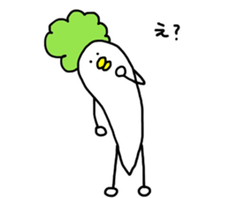 Bird and vegetables sticker #15760434