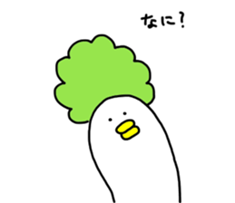 Bird and vegetables sticker #15760435