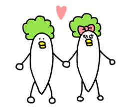 Bird and vegetables sticker #15760438