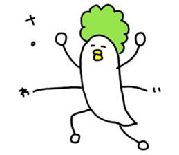 Bird and vegetables sticker #15760440