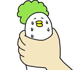 Bird and vegetables sticker #15760441