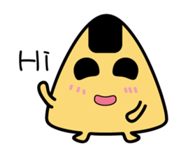 Funny Mr. rice balls sticker #15760442