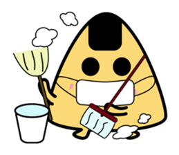 Funny Mr. rice balls sticker #15760472