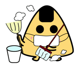 Funny Mr. rice balls sticker #15760472