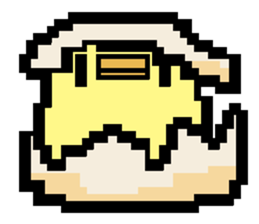 pixel bird. sticker #15760580