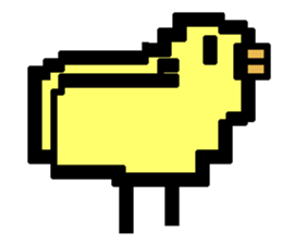 pixel bird. sticker #15760582