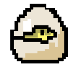 pixel bird. sticker #15760585