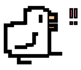 pixel bird. sticker #15760586