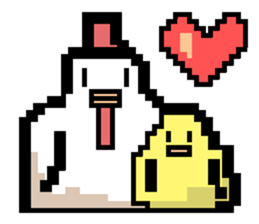 pixel bird. sticker #15760588