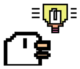 pixel bird. sticker #15760589