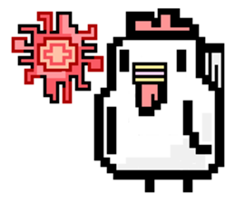 pixel bird. sticker #15760591