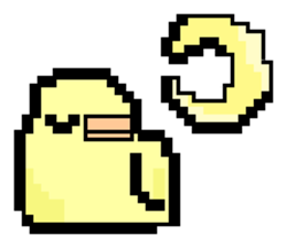 pixel bird. sticker #15760592