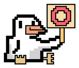 pixel bird. sticker #15760596