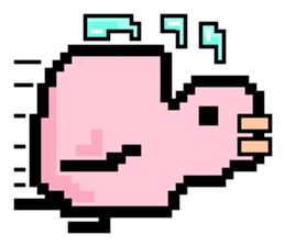 pixel bird. sticker #15760599