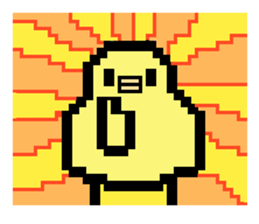 pixel bird. sticker #15760601