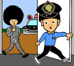 Police Rocking Boy sticker #15761036