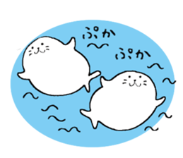 Twins of seals part2 sticker #15761235