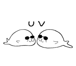 Twins of seals part2 sticker #15761244